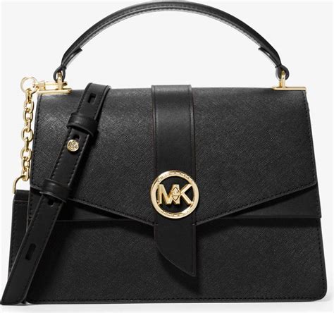 michael kors vintage greenwich satchel|Michael Kors Greenwich Medium Satchel Black Saffiano Leather .